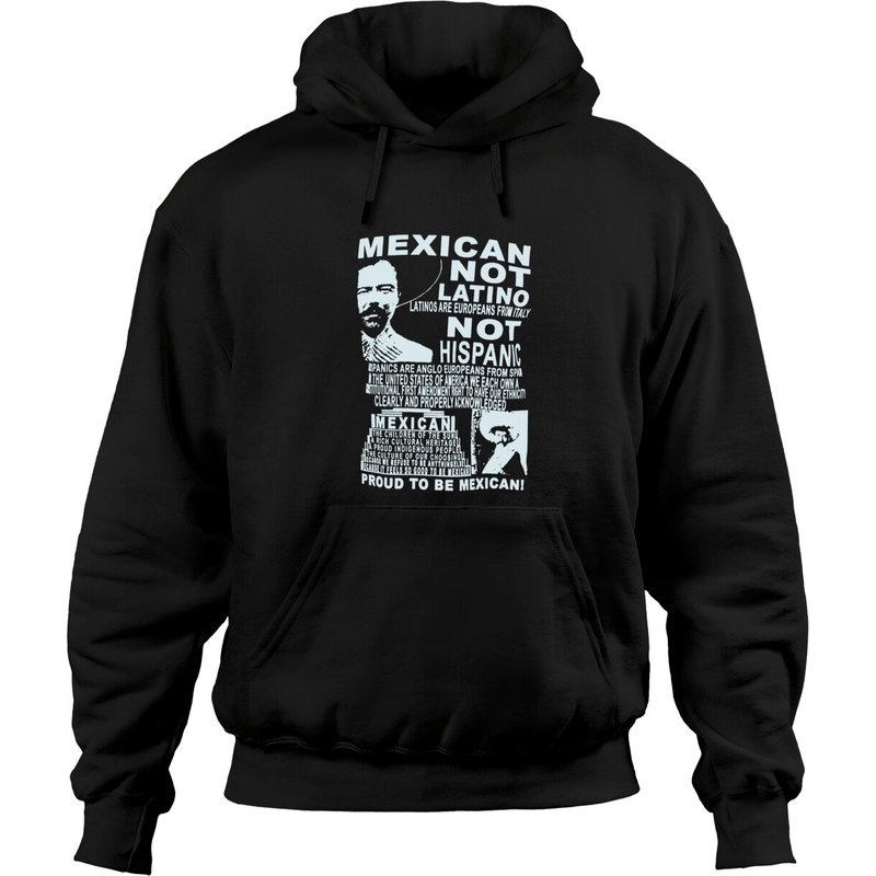 Mexican Not Latino Emiliano Zapata Hoodies Cool Mexico Tee — Sweats à capuche pour hommes