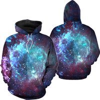 Galaxy Stars Hooded Hoodie New Cloth Winter Jacket Hooded Hoodie Gift