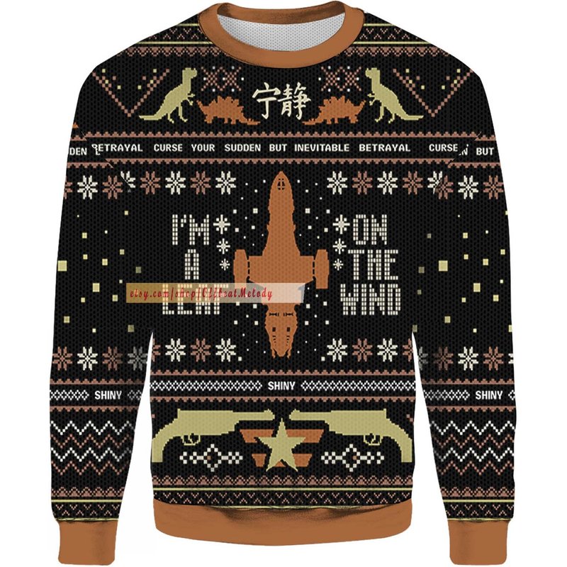 Firefly Im A Leaf On The Wind Ugly Christmas 3d Sweater