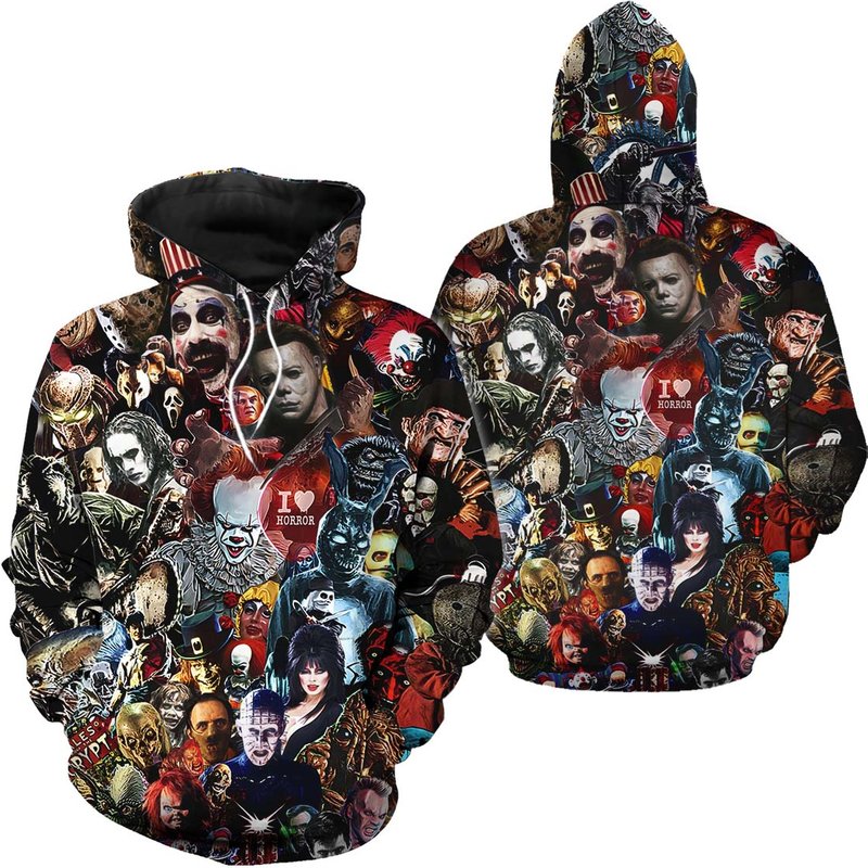 Men's Horror Hoodies 3d Printed Hoodie — Sweats à capuche pour hommes