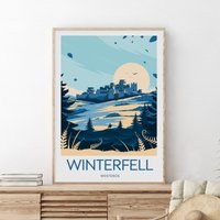 Winterfell Print - Westeros, Game Of Thrones Poster — Affiches et impressions