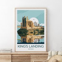King's Landing Print - Westeros, Game Of Thrones Poster