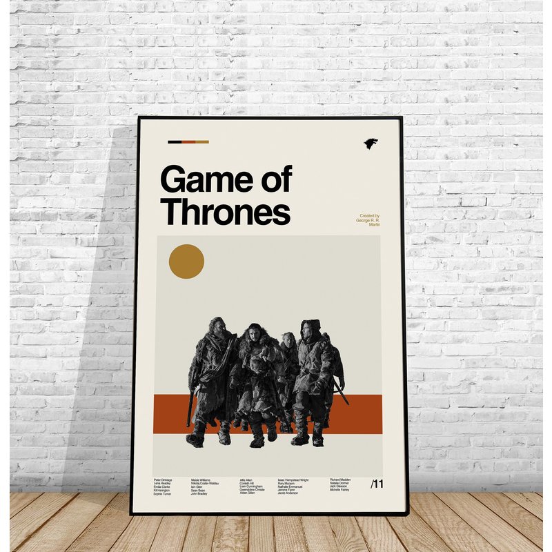 Game Of Thrones Minimalist Movie Poster — Posters & Prints