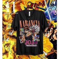 Vintage Narancia Ghirga Jojo's Bizzare Adventure T-shirt — T-shirts pour hommes