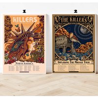 Custom Imploding The Mirage Tour 2022- The Killers North American 2022 Tour Poster
