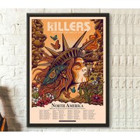 The Killers Imploding The Mirage Tour 2022, The Killers Band Poster
