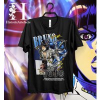 Vintage Bruno Bucciarati Jojo's Bizzare Adventure T-shirt — T-shirts pour hommes