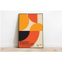 Bauhaus Exhibition Poster, Colorful Bauhaus Poster — Posters & Prints