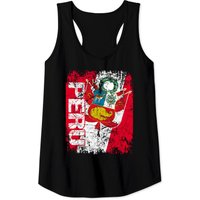 Peru Flag Vintage Tank Tops
