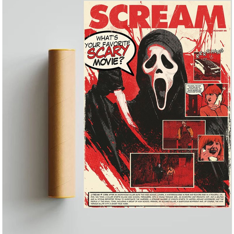 Scream Poster, Ghostface Poster — Posters & Prints