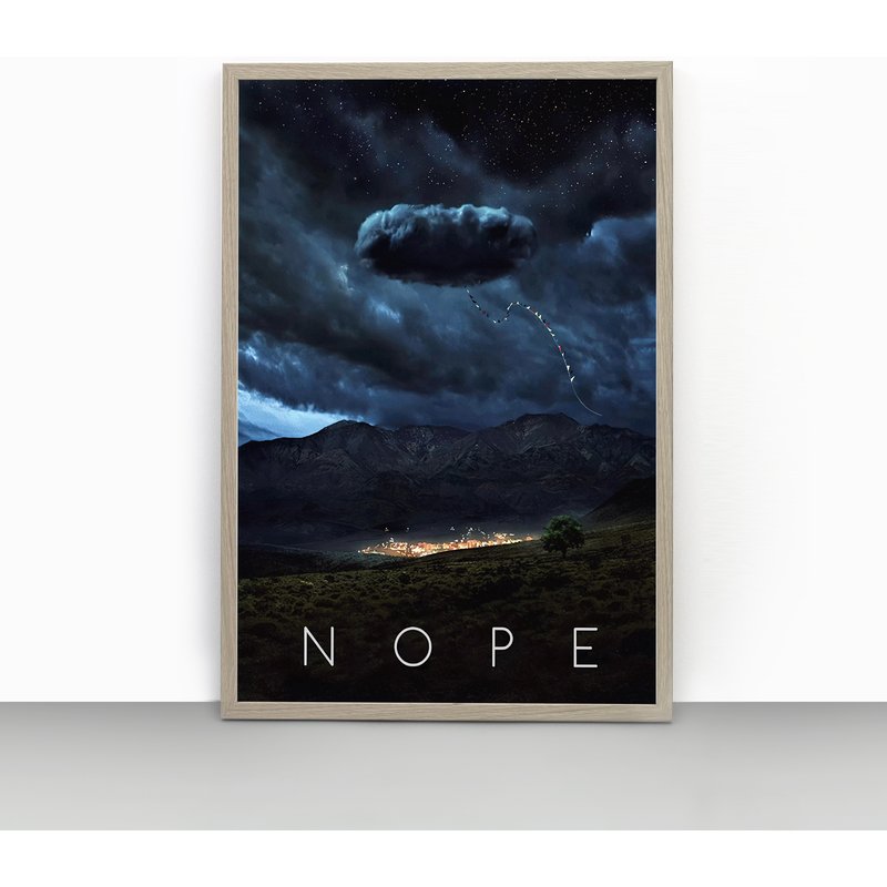 Nope Movie Poster Print, Jordan Peele Sci-fi Horror Poster — Posters & Prints