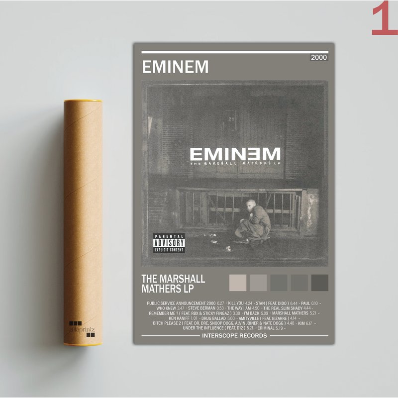Eminem The Marshall Mathers Lp Album Poster — Affiches et impressions