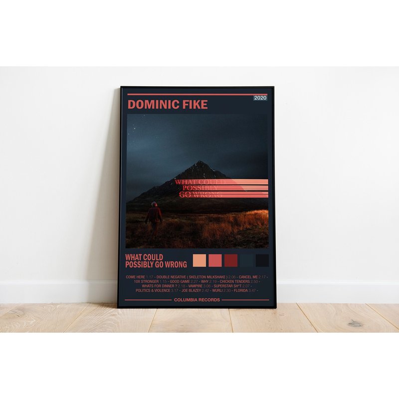 Dominic Fike -what Could Possibly Go Wrong - Album Poster — Affiches et impressions