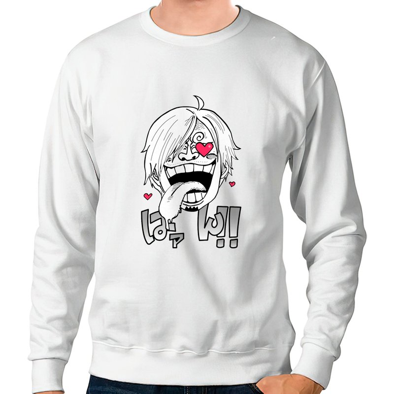 Anime One Piece Sanji Sweatshirts Mens Cotton Leisure Sweatshirt Long Sleeve Hooded — Sweats à capuche pour hommes