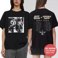 Johnny Depp Jeff Beck 2022 North American Tour Premium T-shirt — T-shirts pour hommes