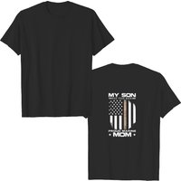 Flag My Son Has Your Back Proud Marine Mom T-shirt — T-shirts pour hommes