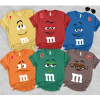 M & M Shirt, Matching Costume Shirt, M And M Shirt Halloween Costume — T-shirts pour hommes