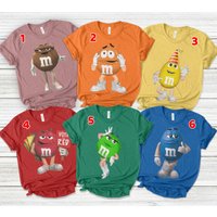 Matching Costume Shirt,m And M T Shirt Group Family, M&m T-shirt