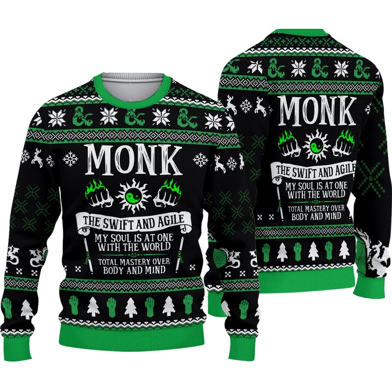 Dnd Classes Collection Christmas Ugly Sweater — Chandails pour hommes