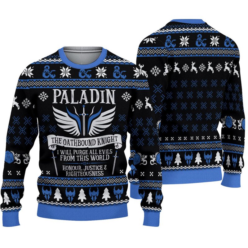 Dnd Classes Collection Christmas Ugly Sweater — Chandails pour hommes