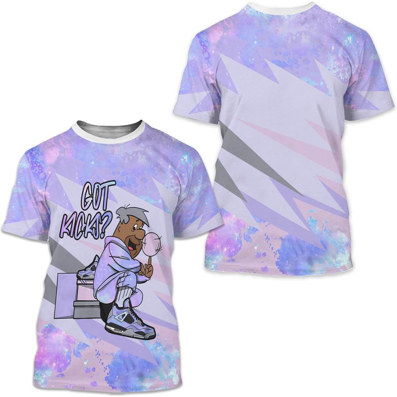 Shirt To Match Jordan 4 Zen Master - Flinstones Got Kicks 3d T-shirt — T-shirts pour hommes