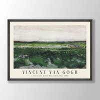 Van Gogh Print | Landscape With Wheelbarrow, Van Gogh Poster
