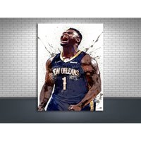 Zion Williamson Poster, New Orleans Pelicans — Affiches et impressions