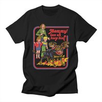 Mommy Can We Keep Him T-shirt - Summer Dark Humor Graphic T-shirt — T-shirts pour hommes