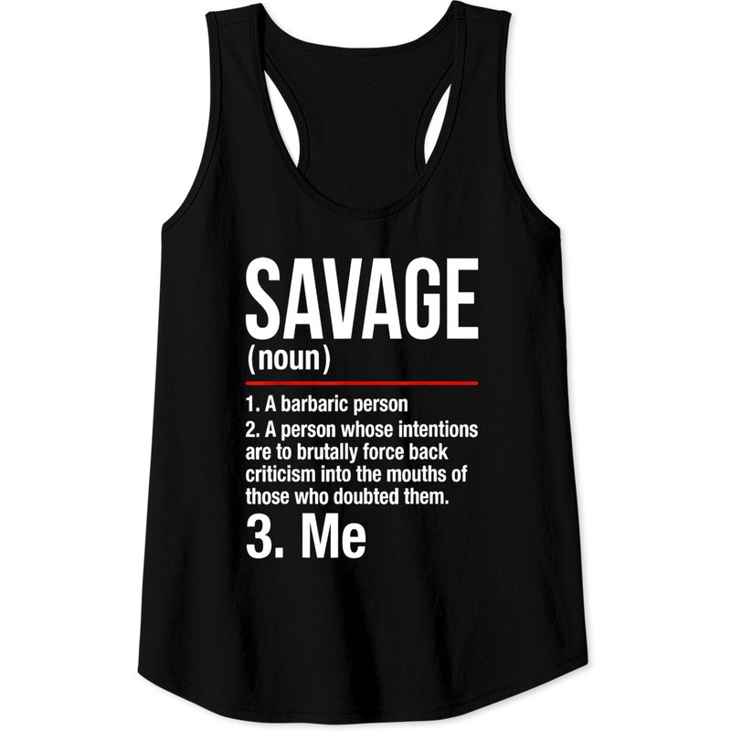 Savage Shirt - Im A Savage Tank Tops - Gift Tee Men Women — T-shirts pour hommes