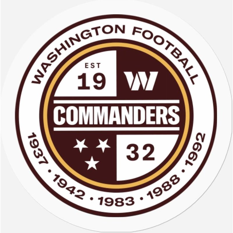 Hail To The Washington Commanders Football Stickers — Stickers & Decals