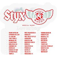 Styx North American Tour 2022 Double Sided Stickers