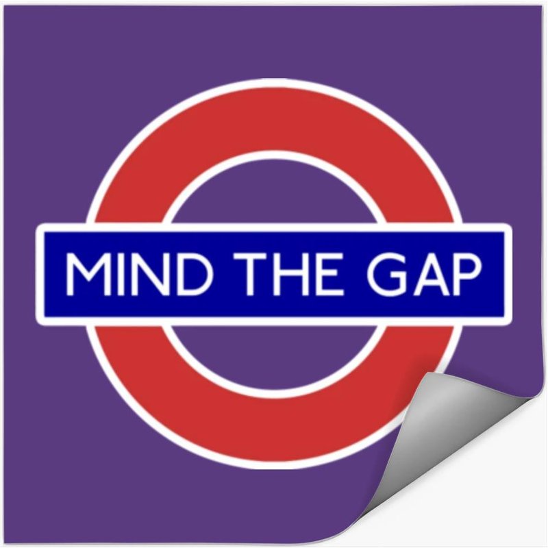 London Souvenir Mind The Gap Underground Tube Stickers — Stickers & Decals