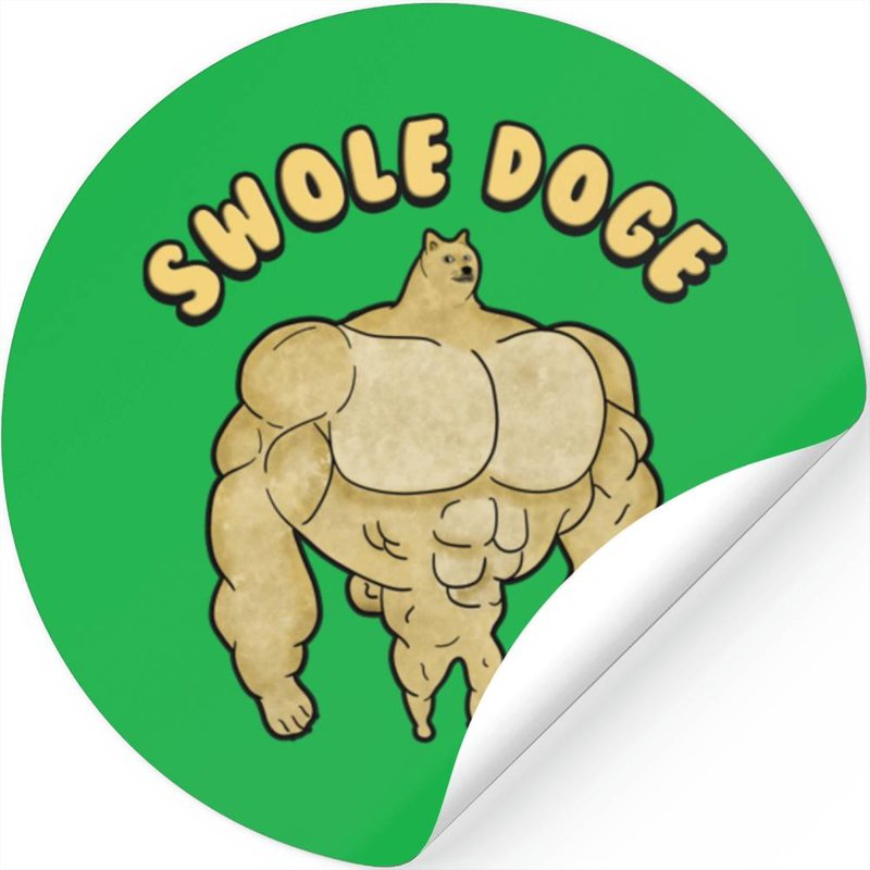 Swole Doge Meme - Swole Doge Meme - Stickers