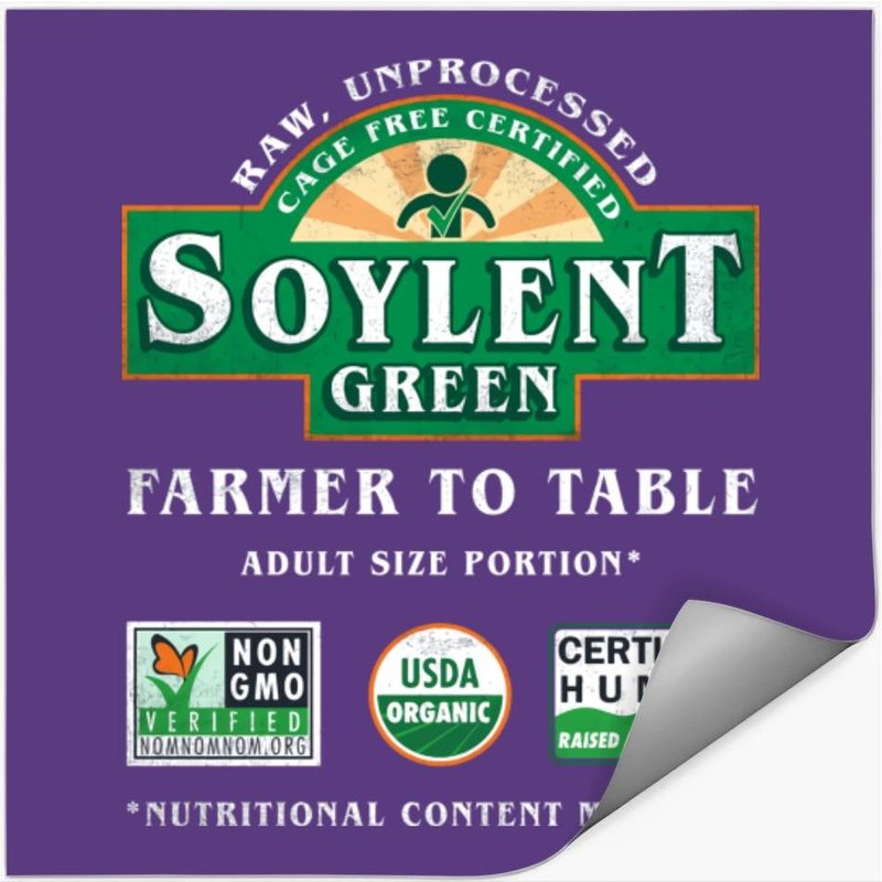 Farmer To Table - Soylent Green - Stickers — Autocollants et stickers