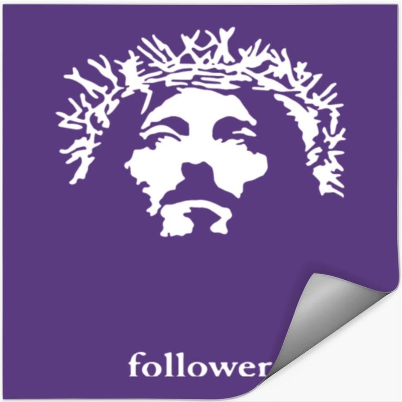 New Mens Printed Jesus Christ Face Christian Relig Stickers — Autocollants et stickers
