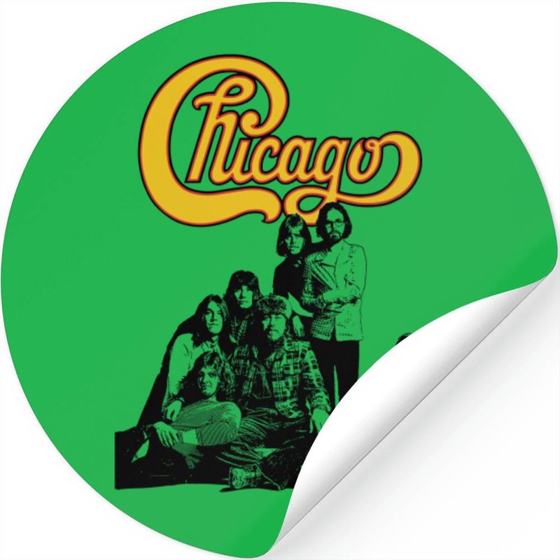Chicago Stickers, Chicago Band Vintage Stickers — Autocollants et stickers