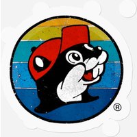 Vintage 80s Buc-ee Beaver Stickers