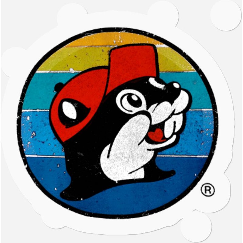 Vintage 80s Buc-ee Beaver Stickers — Stickers & Decals