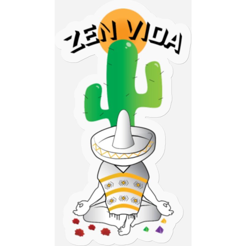 Zen Vida Stickers — Stickers & Decals
