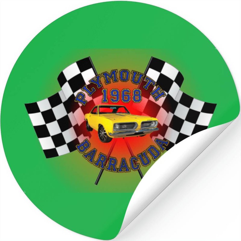 Men's 1968 Plymouth Barracuda Stickers
