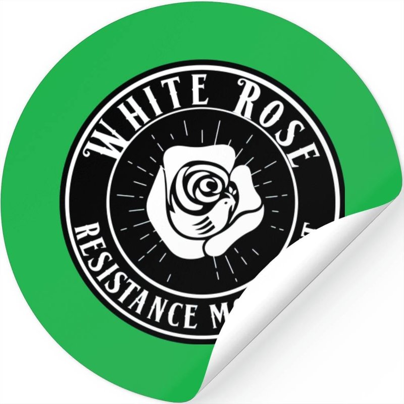 The White Rose (ww2 Resistance Symbol) - White Rose - Stickers