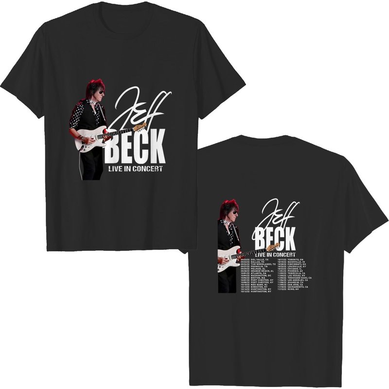 Jeff Beck Live In Concert Tour Date 2022 T-shirt — Mens T Shirts