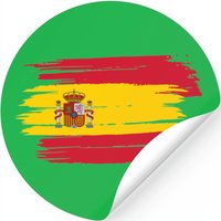 Brushstroke Spain Flag T- Stickers