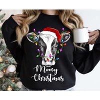 Christmas Sweatshirt, Mooey Christmas Sweatshirt