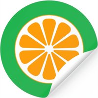 Orange. Orange. Stickers — Stickers & Decals