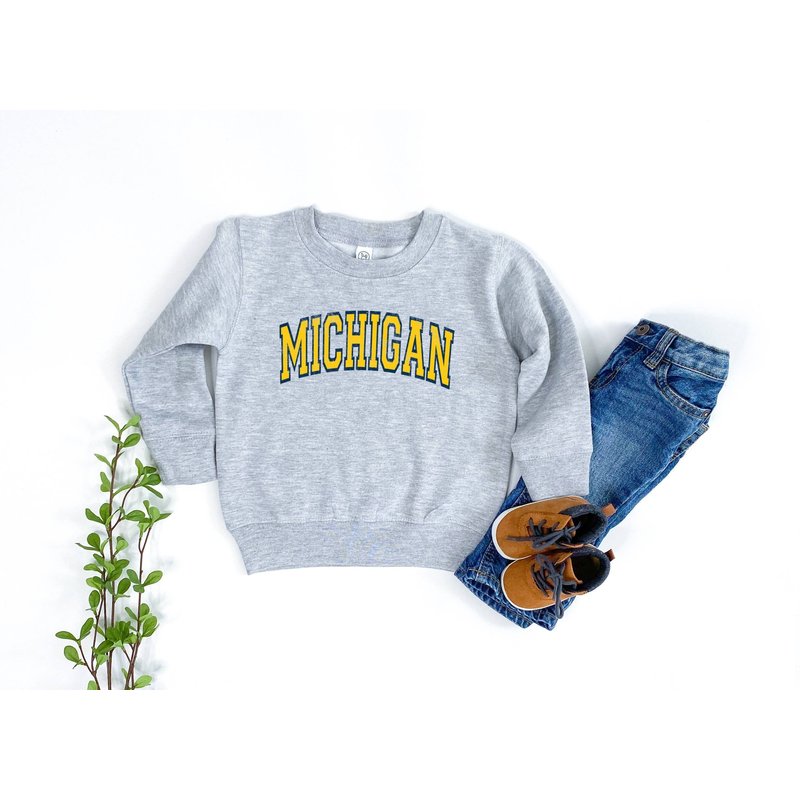 Michigan Toddler Crew Neck Sweatshirt, Michigan Sweatshirt — Sweats à capuche pour hommes