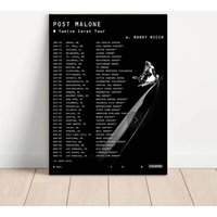 Post Malone Twelve Carat Tour 2022 Poster, Gift For Fan