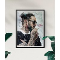 Post Malone Poster, Twelve Carat Tour 2022 Poster, Post Malone Home Decor — Affiches et impressions