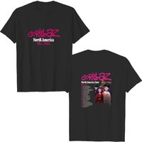 Gorillaz North America Tour 2022 Double Sided T-shirt — Mens T Shirts