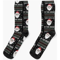 Funny There's Some Hos In This House Christmas Gifts Socks